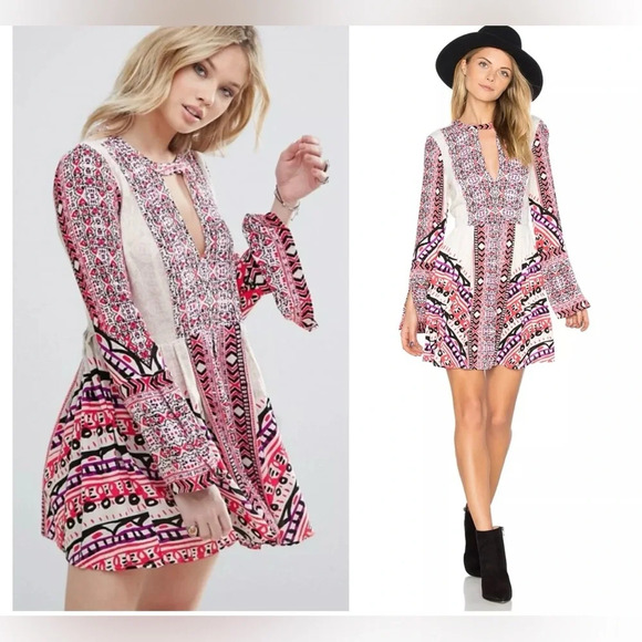 Free People Dresses & Skirts - Free People Tegan boho dress Size 10
